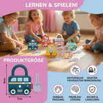 Schlüssel und Schloss Montessori Spielzeug – Farben und Muster