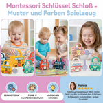 Schlüssel und Schloss Montessori Spielzeug – Farben und Muster