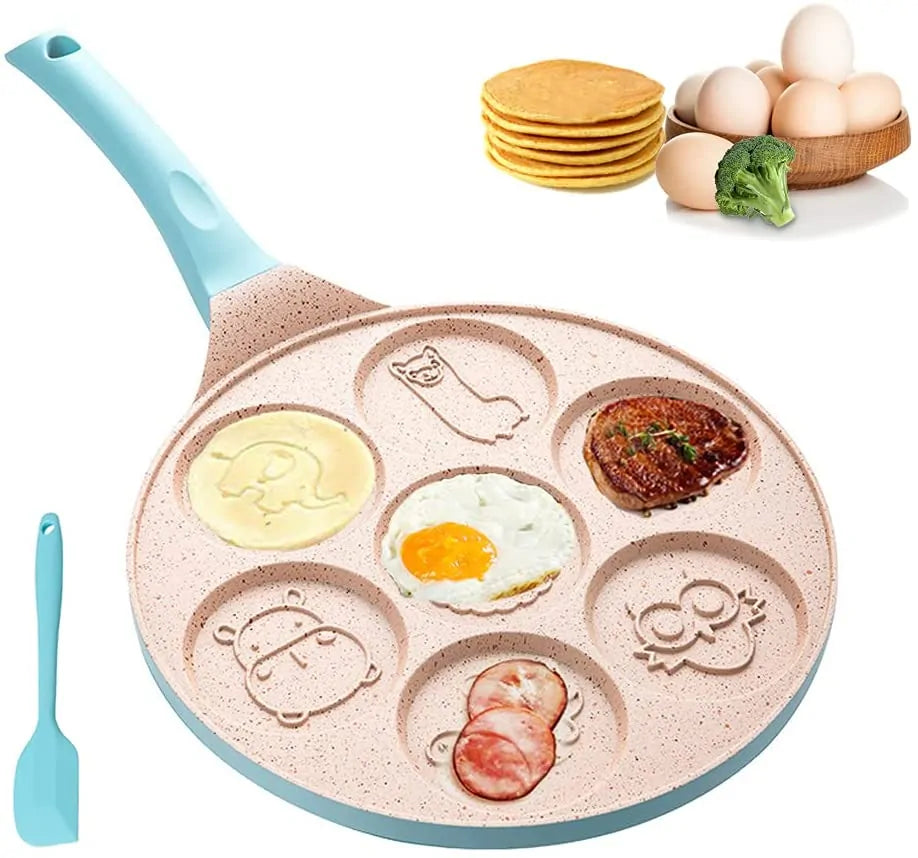 Fröhliche Frühstückspfanne für Kinder – Lustige Formen für Pfannkuchen und Eier