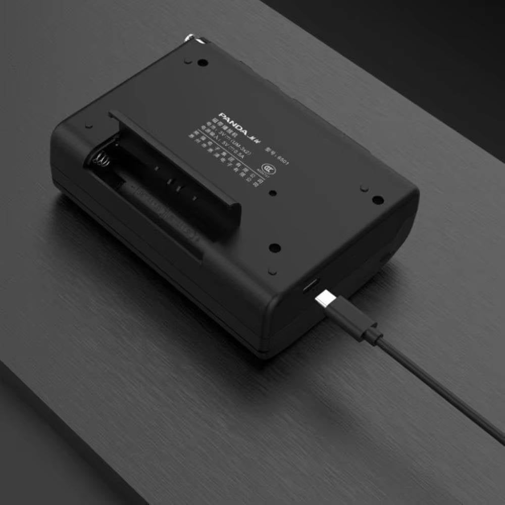RetroSound - Portable Cassette Player with AM/FM Radio and Flexible Power Supply
