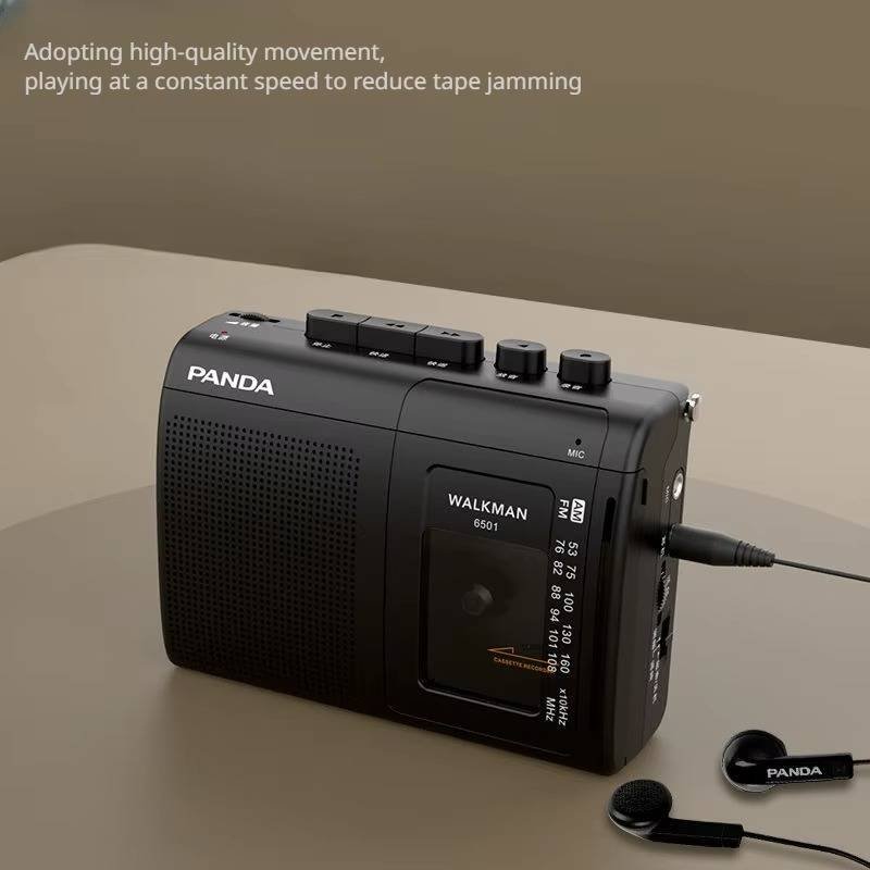 RetroSound - Portable Cassette Player with AM/FM Radio and Flexible Power Supply