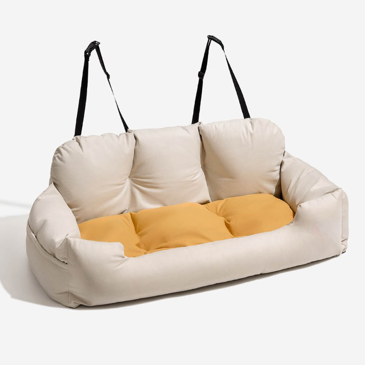 Pet Car Seat Bed for Dogs - Comfortable and Secure Travel for All