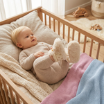 Babysocken mit samtigem Material – Flauschige Hausschuhe