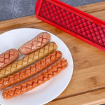 Wurstmeister | Der perfekte Hot Dog Schneider mit Rautenmuster