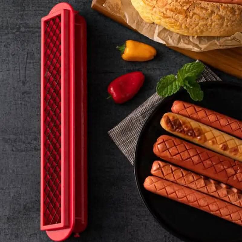 Wurstmeister | Der perfekte Hot Dog Schneider mit Rautenmuster