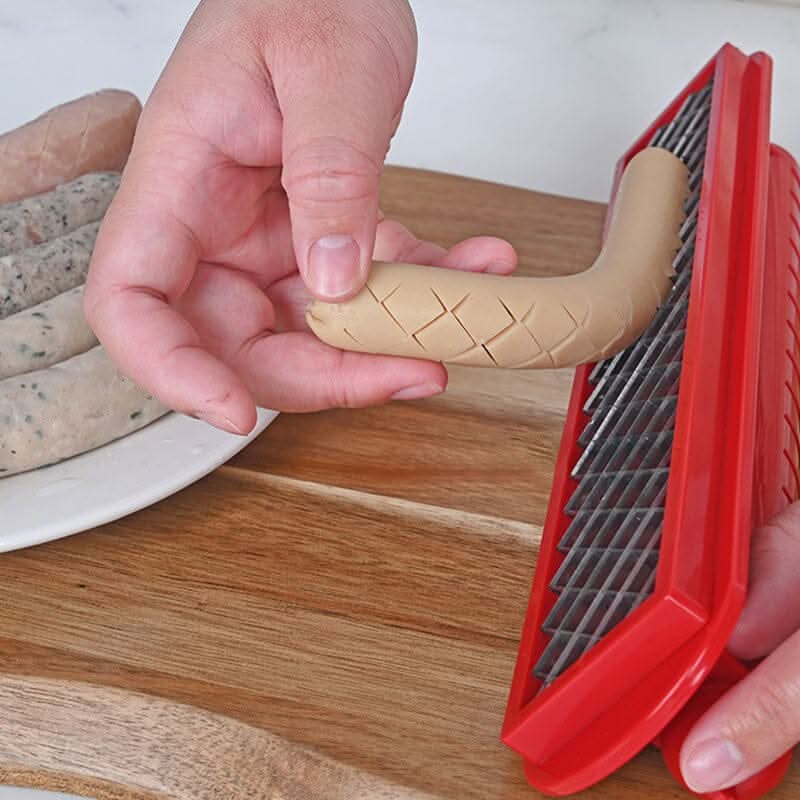 Wurstmeister | Der perfekte Hot Dog Schneider mit Rautenmuster