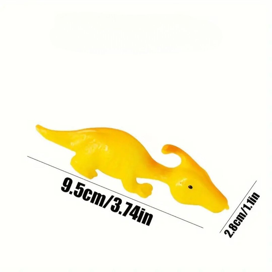 Schwebende Gummidinosaurier