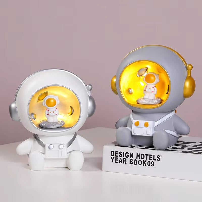2-in-1 Astronauten-Spardose und Nachtlampe für Kinder