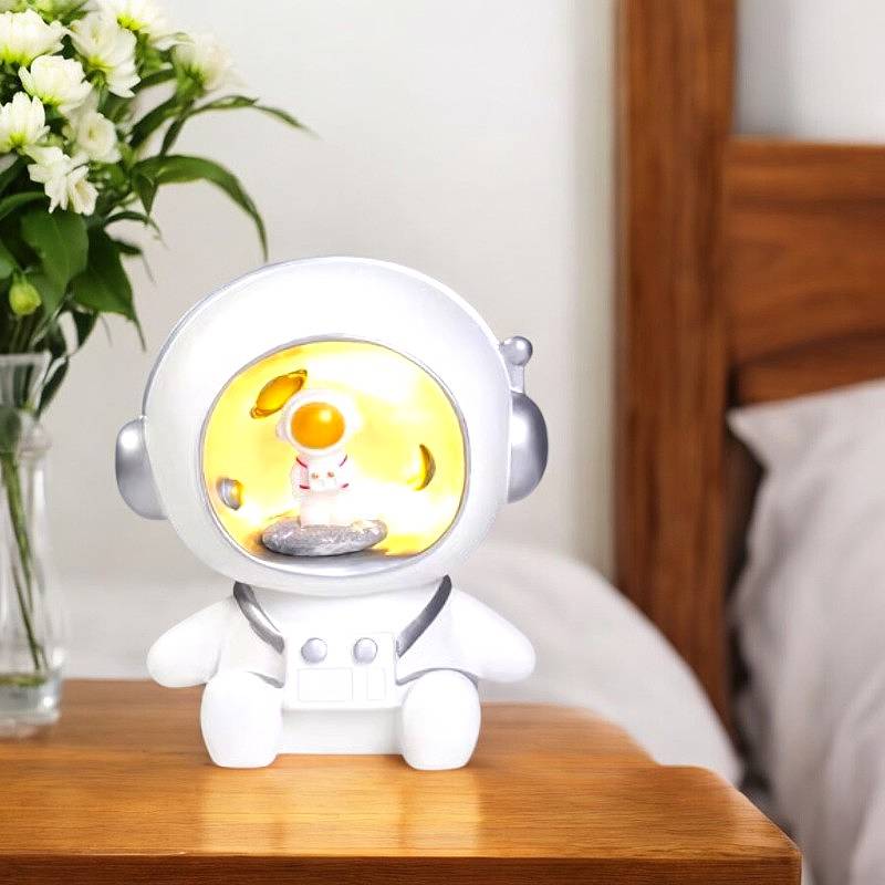 2-in-1 Astronauten-Spardose und Nachtlampe für Kinder
