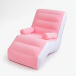 Inflatable S-Shaped Lounger for On-the-Go Relaxation