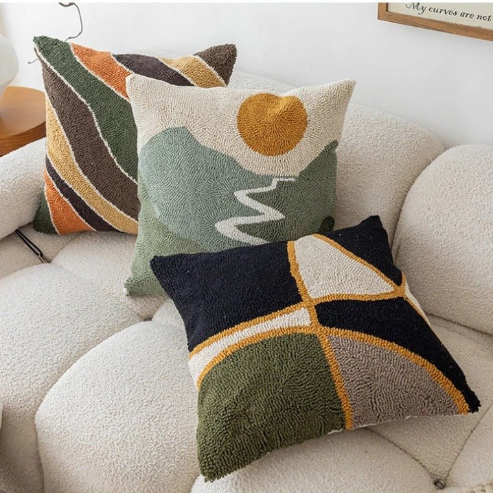 Geometric Cushion Cover for Modern Living Spaces