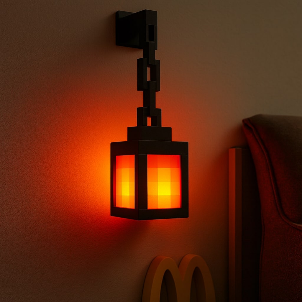 PixelLicht Minecraft Lampe – Kabellose LED Tisch- und Wandleuchte