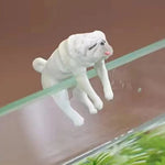 Mini Cartoon Hund Figur aus Harz – 1-3 Stück für Aquarium Deko