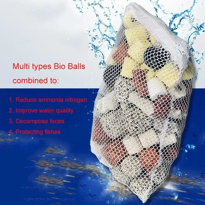 Aquarium Bio-Bälle für Filter – Biochemische Filtermedien 100g 250g 500g