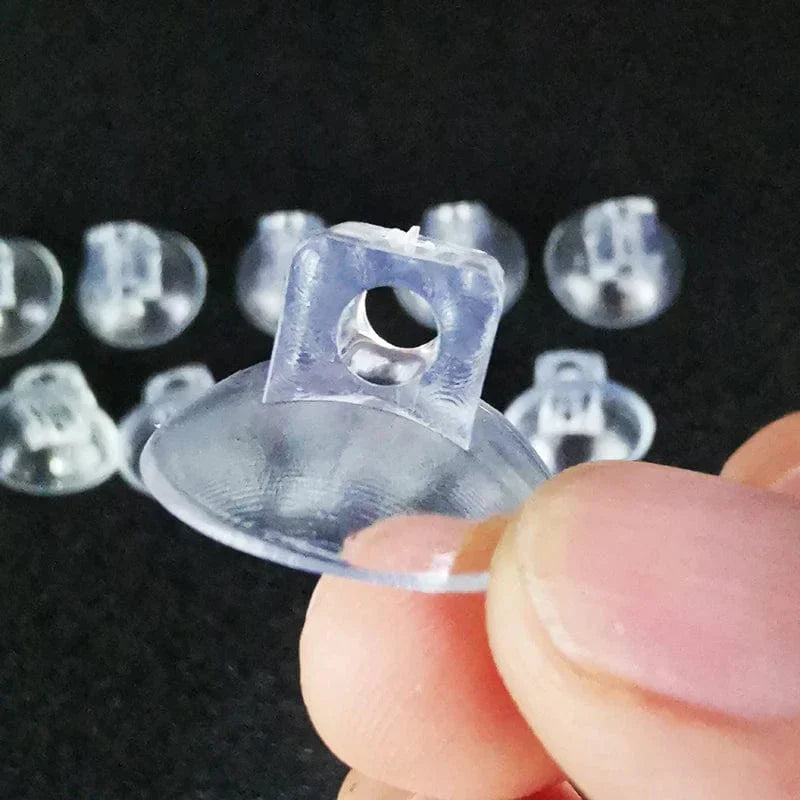 10 Stück schwarze Saugnäpfe für Luftschlauchhalter im Aquarium