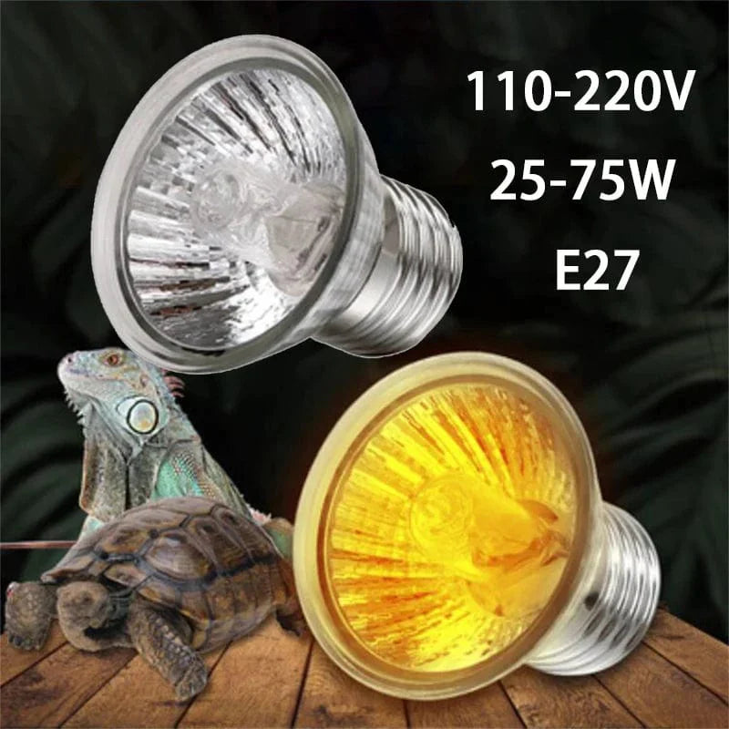 E27 UVA Wärmelampe für Reptilien – 25/50/75W Heizbirne für Haustiere