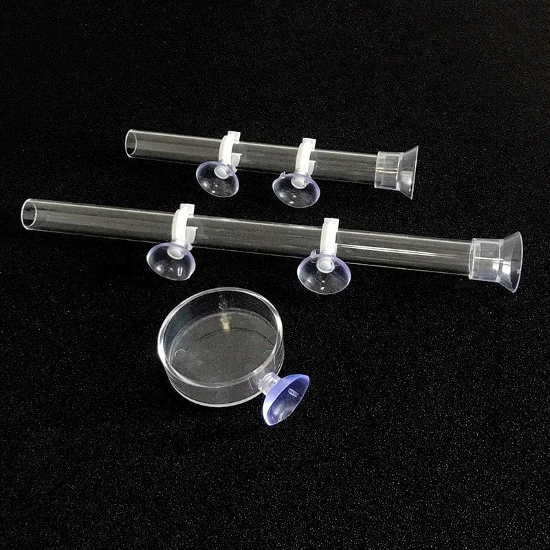 Transparente Futterstation für Aquarien – Ideal für Garnelen und kleine Fische