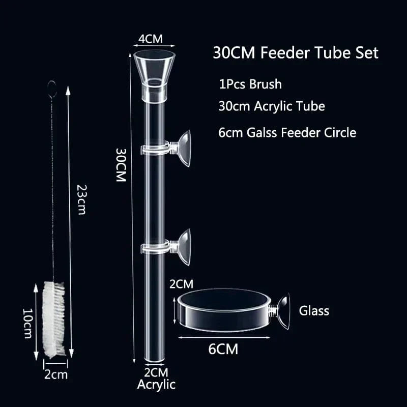 Transparente Futterstation für Aquarien – Ideal für Garnelen und kleine Fische