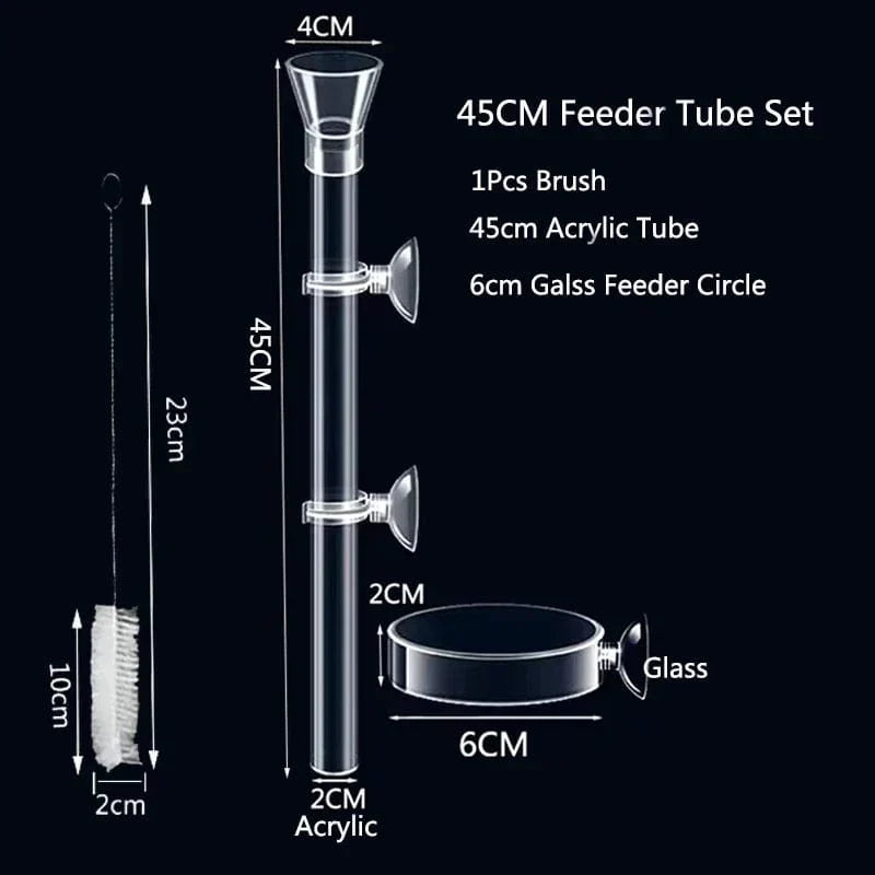 Transparente Futterstation für Aquarien – Ideal für Garnelen und kleine Fische