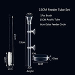 Transparent Futterröhre für Aquarien – Futterschale für Garnelen und Schnecken