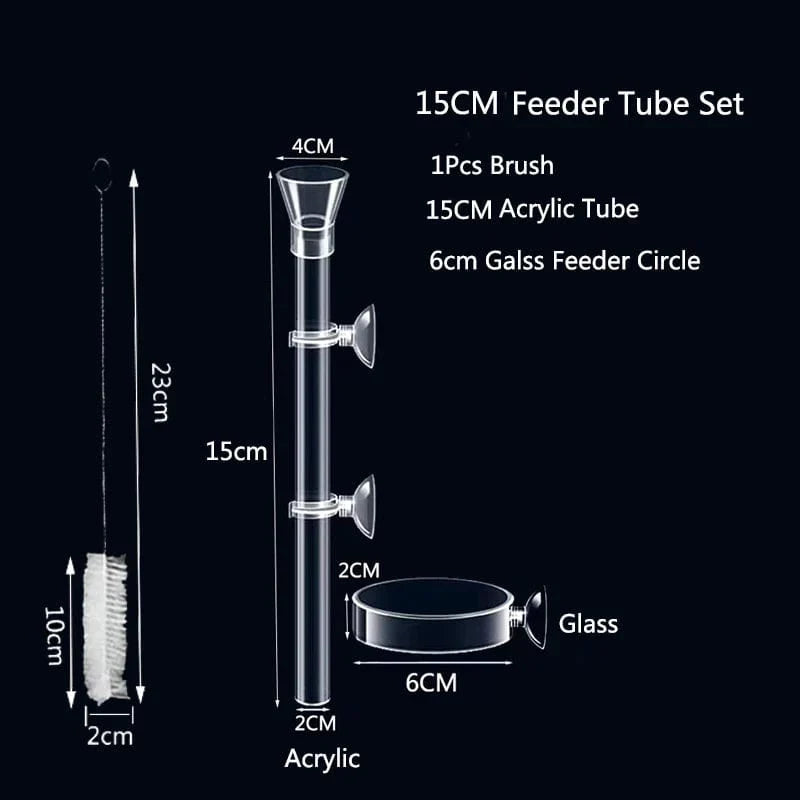 Transparente Futterstation für Aquarien – Ideal für Garnelen und kleine Fische
