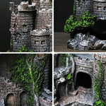 Kreative Fischteich Dekoration in Schlossform – Harz Landschaftsornament