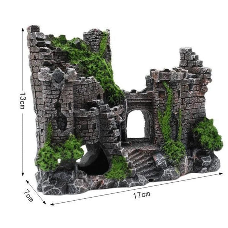 Kreative Fischteich Dekoration in Schlossform – Harz Landschaftsornament