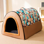 Faltbares Hundebett für kleine und mittelgroße Hunde – Winterwarm, Haustierbedarf