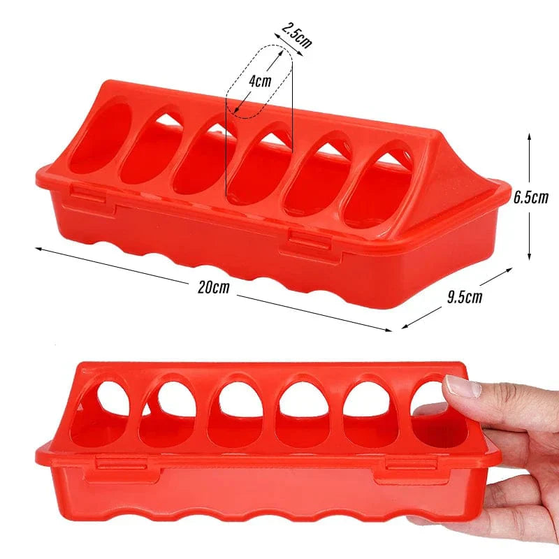 Praktischer Futterspender für Geflügel – 20/30cm Kunststoff
