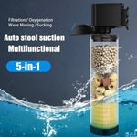 220V 5-in-1 Wasserpumpe mit Filter für Aquarium und Schildkröten – Zubehör