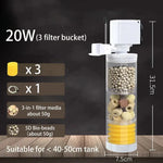 220V 5-in-1 Wasserpumpe mit Filter für Aquarium und Schildkröten – Zubehör