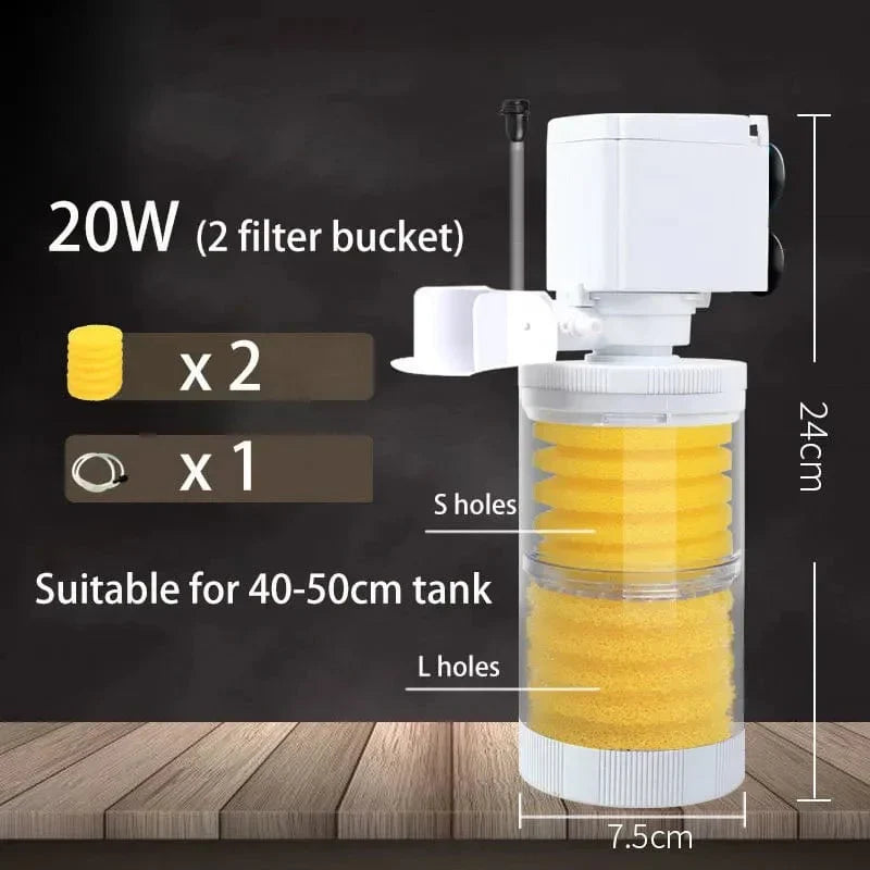 220V 5-in-1 Wasserpumpe mit Filter für Aquarium und Schildkröten – Zubehör
