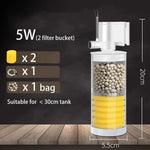 220V 5-in-1 Geräuschloser Filter für Aquarien und Teiche