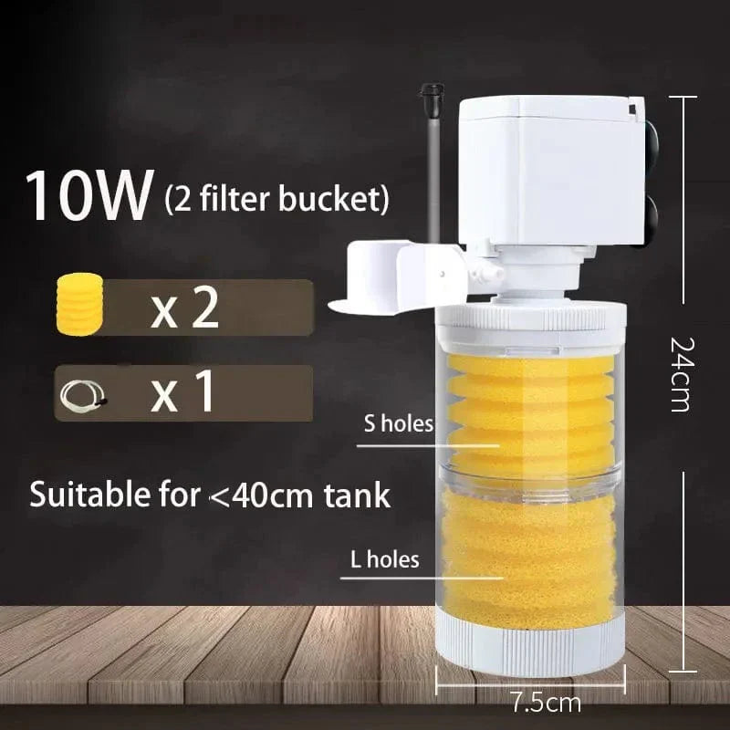 220V 5-in-1 Geräuschloser Filter für Aquarien und Teiche
