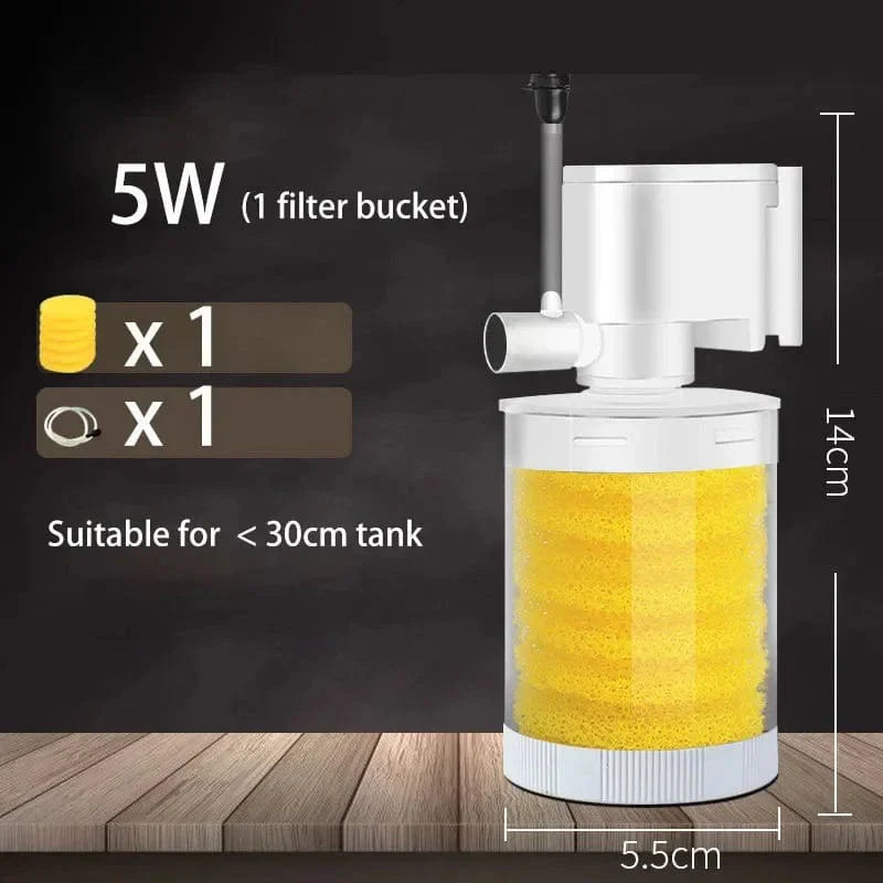 220V 5-in-1 Wasserpumpe mit Filter für Aquarium und Schildkröten – Zubehör