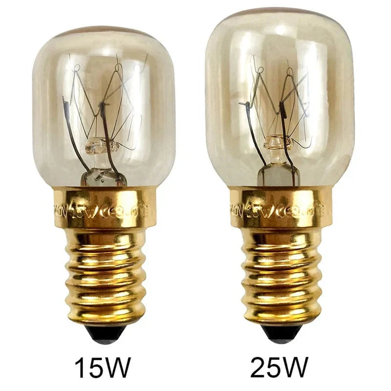 15W 25W E14 Hochtemperatur Glühbirne 220V 300 Grad Mikrowellenlampe