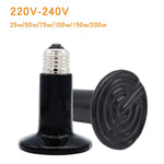 Keramische Wärmelampe für Haustiere – 25W bis 200W Infrarot 110V 220V