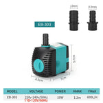 Unterwasserpumpe 3-60W für Teich und Aquarium – leise, 220V-240V/110V