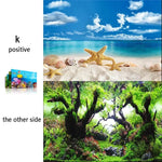 3D Meeresmotiv für Aquarien - Wandaufkleber und Poster Zubehör