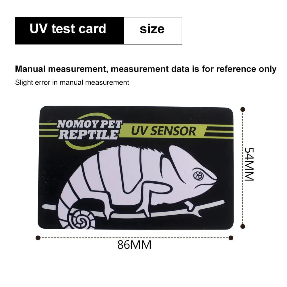 UVB Tester für Reptilien – 5-1 Stück UVA UVB Lampenprüfkarte