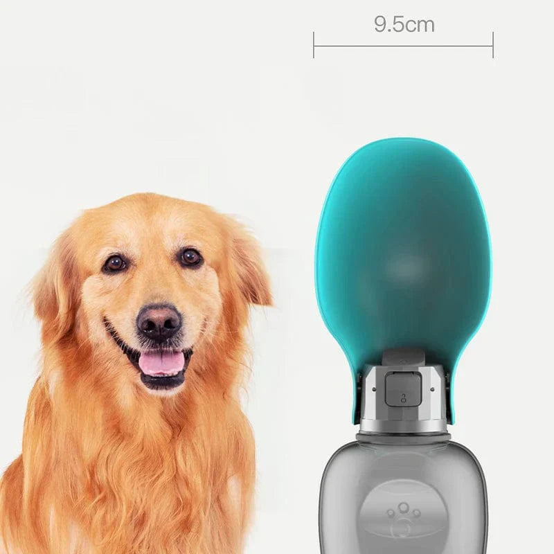 800 ml Tragbare Wasserflasche für Hunde – Reisetrinkschale für Haustiere