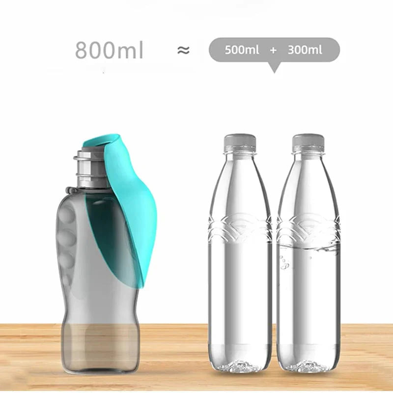 800ml Multifunktionale Wasserflasche für Hunde und Katzen