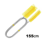 Aquarium Reinigungsbürste 90/155/200CM für Luftschläuche – Edelstahl, flexibel, doppelseitige Rohrbürste für Fischbehälter Zubehör