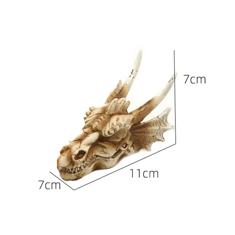 Tierschädel Fossilien Dekoration für Aquarium – Dino, Nashorn, Krokodil