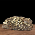 Tierschädel Fossilien Dekoration für Aquarium – Dino, Nashorn, Krokodil