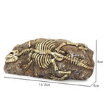 Tierschädel Fossilien Dekoration für Aquarium – Dino, Nashorn, Krokodil