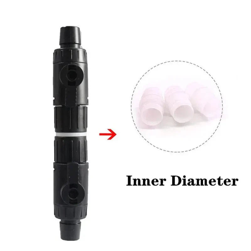 Doppelter Schnellanschluss für Aquarien mit 12/16 mm Schlauch