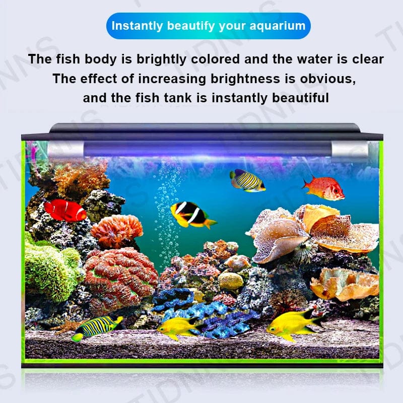 Wasserdichte LED-Aquarienlampe mit RGB-Farben – Unterwasser Pflanzenlicht 22-57