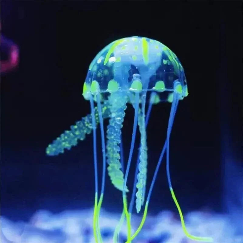 Fluoreszierende, transparente künstliche Quallen für Aquariendekoration