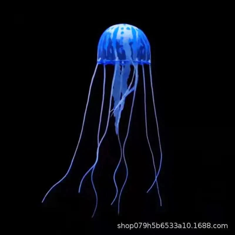 Fluoreszierende, transparente künstliche Quallen für Aquariendekoration